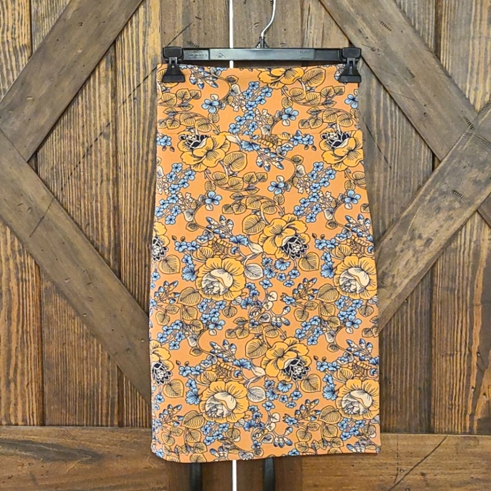 XS Agnes & Dora Pencil Skirt I Got You Babe print